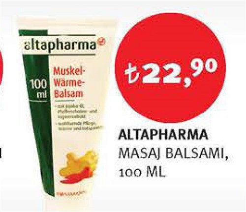 Altapharma Masaj Balsamı 100 ml image