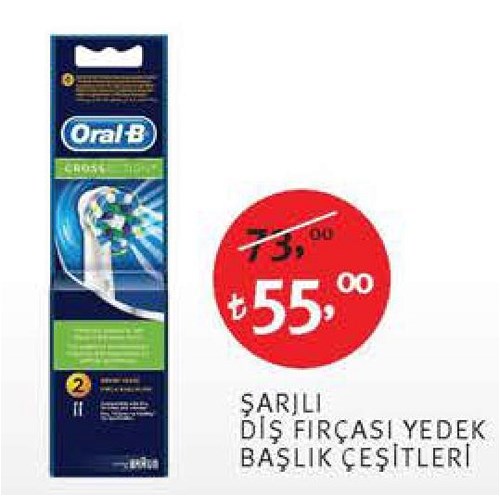 Oral-B Şarjlı Diş Fırçası Yedek Başlık Çeşileri/Adet image