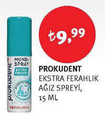 Prokudent Ekstra Ferahlık Ağız Spreyi 15 ml image