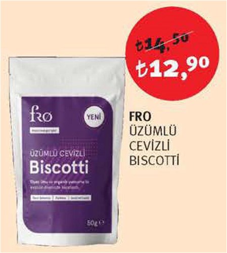 Fro Üzümlü Cevizli Biscotti image