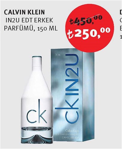 Calvin Klein In2u Edt Erkek Parfümü 150 Ml image