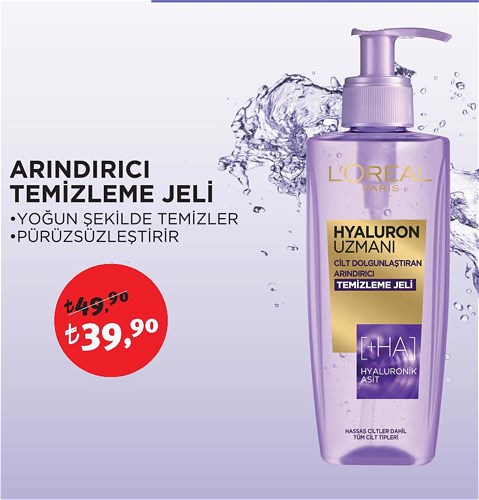 Loreal Paris Hyaluron Uzmanı Arındırıcı Temizleme Jeli image