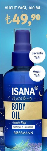 Isana Vücut Yağı 100 Ml Lavanta - Argan Yağı image