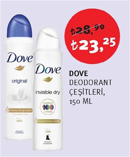 Dove Deodorant Çeşitleri 150 Ml image