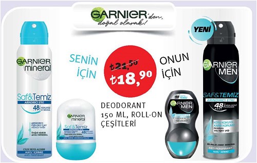 Garnier Deo Sprey 150 ml / Deo Roll-On Çeşitleri image