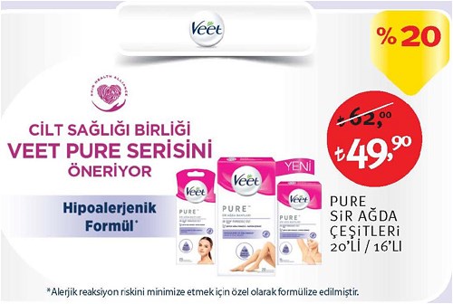 Veet Pure Sir Ağda Çeşitleri 20'li / 16'lı image