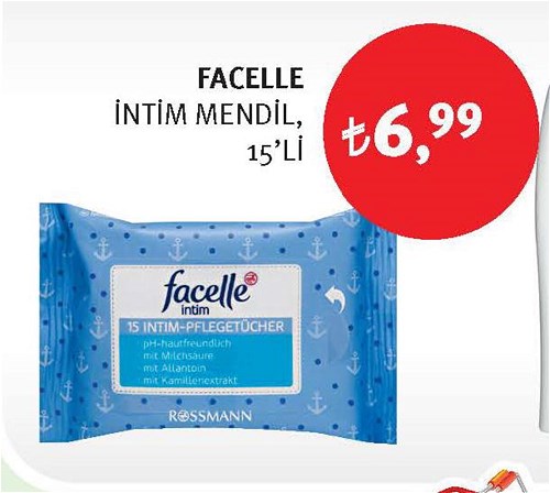 Facelle İntim Mendil 15'li image