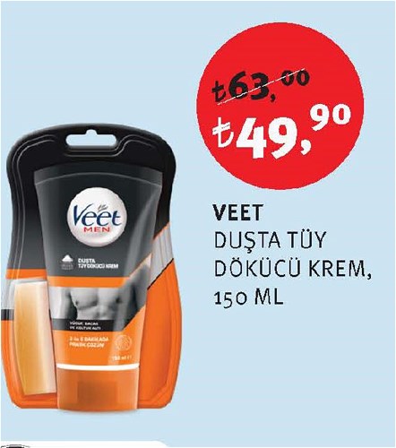 Veet Duşta Tüy Dökücü Krem 150 Ml Erkek Bakım image