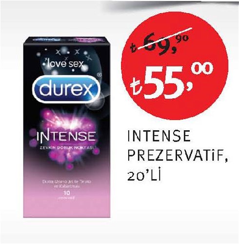 Durex Intense Prezervatif 20'li image