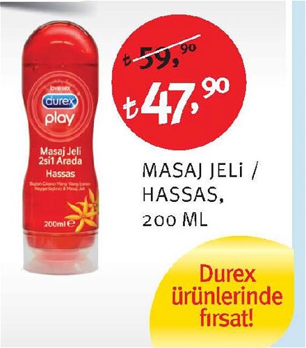 Durex Masaj Jeli Hassas 200 Ml image