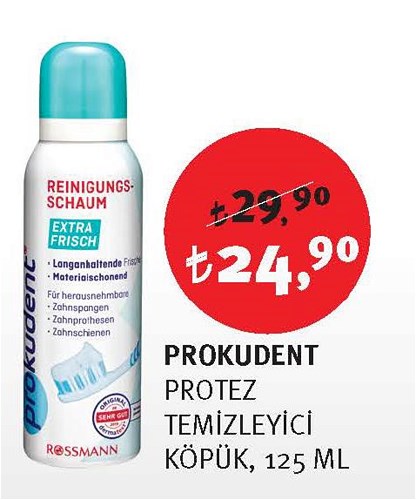 Prokudent Protez Temizleyici Köpük 125 Ml image