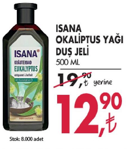 Isana Okaliptus Yağı Duş Jeli 500 Ml image