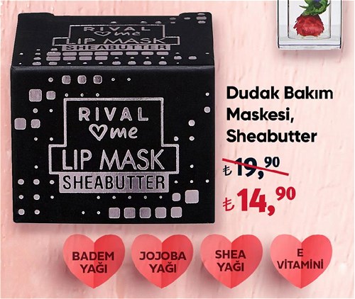 Rival Love Me Dudak Bakım Maskesi Sheobutter image