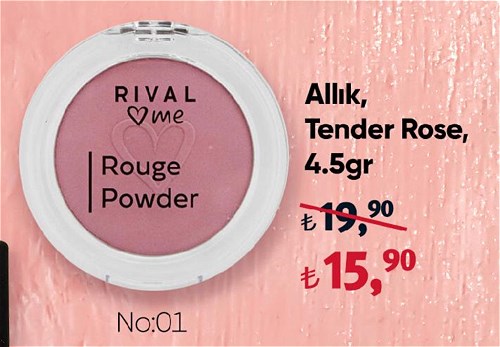 Rival Love Me Allık Tender Rose 4.5gr No:01 image