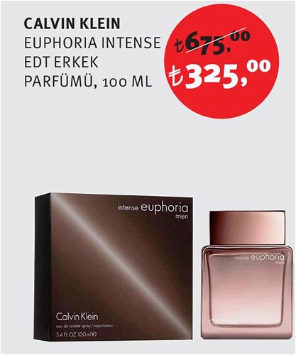 Calvin Klein Euphoria Intense Edt Erkek Parfümü 100 Ml image