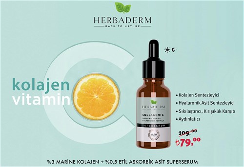 Herbaderm %3 Marine Kolajen + %0,5 Etil Askorbik Asit Superserum image