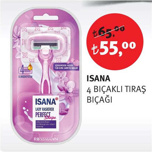 Isana 4 Bıçaklı Tıraş Bıçağı image