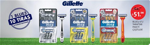 Gillette Blue3 6'lı Taraftar Paketi Çeşitleri image