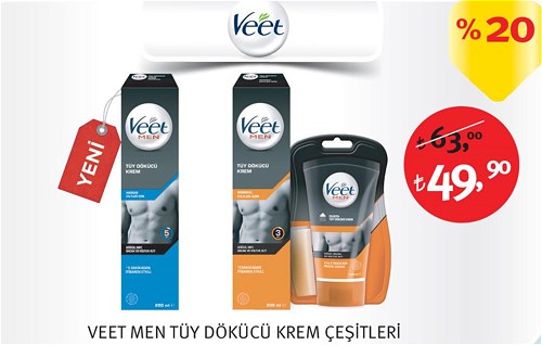 Veet Men Tüy Dökücü Krem Çeşitleri image