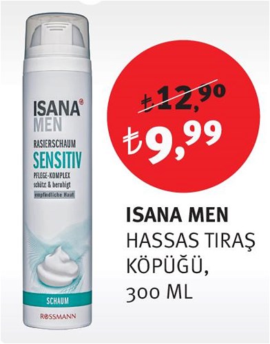 Isana Men Hassas Tıraş Köpüğü 300 Ml image