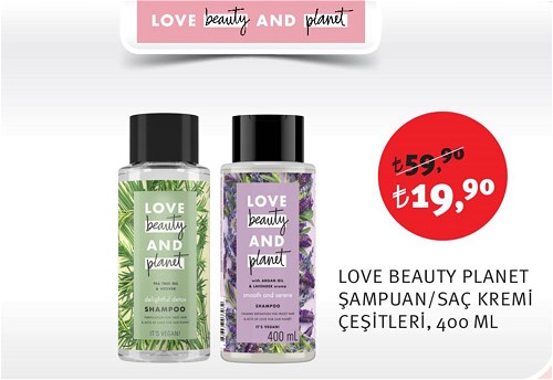 Love Beauty Planet Şampuan/Saç Kremi Çeşitleri 400 Ml image