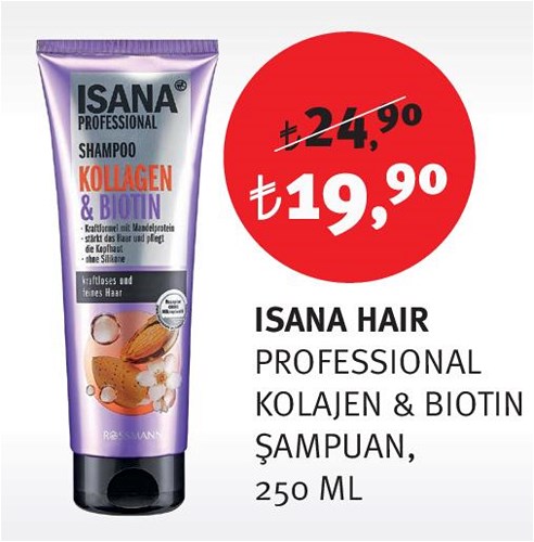 Isana Hair Professional Kolajen & Biotin Şampuan 250 Ml image