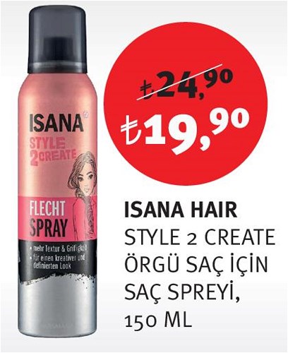 Isana Hair Style 2 Create Örgü Saç İçin Saç Spreyi 150 Ml image