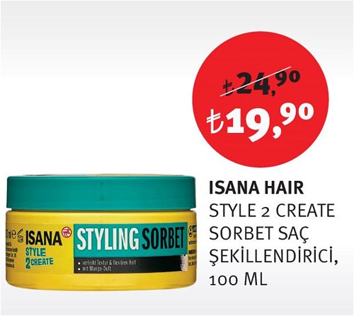 Isana Hair Style 2 Create Sorbet Saç Şekillendirici 100 Ml image