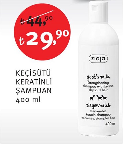 Ziaja Keçisütü Keratinli Şampuan 400 ml image