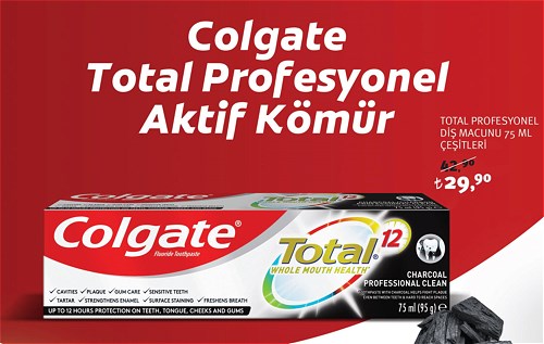 Colgate Total Profesyonel Aktif Kömür 75 Ml image