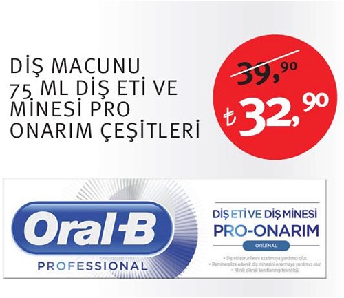 Oral-B Diş Macunu 75 Ml Diş Eti ve Minesi Pro Onarım Çeşitleri image