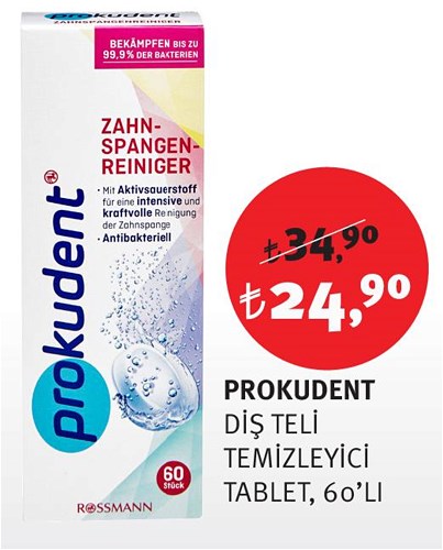 Prokudent Diş Teli Temizleyici Tablet 60'lı image