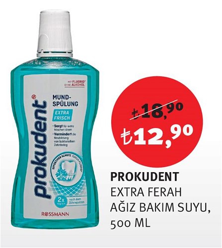 Prokudent Extra Ferah Ağız Bakım Suyu 500 Ml image