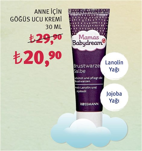 Babydream Anne İçin Göğüs Ucu Kremi 30 Ml image