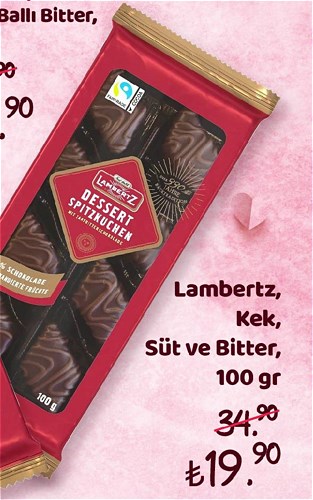 Lambertz Kek Süt ve Bitter 100 gr image