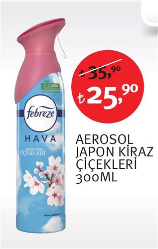 Febreze Aerosol Japon Kiraz Çiçekleri 300 Ml image