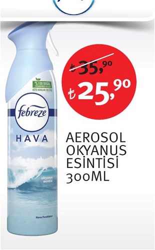 Febreze Aerosol Okyanus Esintisi 300Ml image