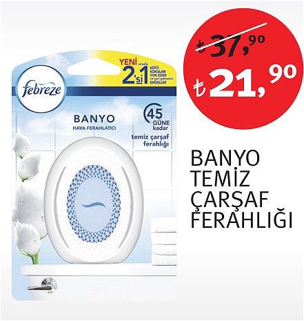 Febreze Banyo Temiz Çarşaf Ferahlığı image