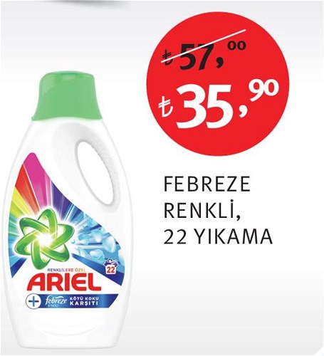 Ariel Febreze Renkli 22 Yıkama image