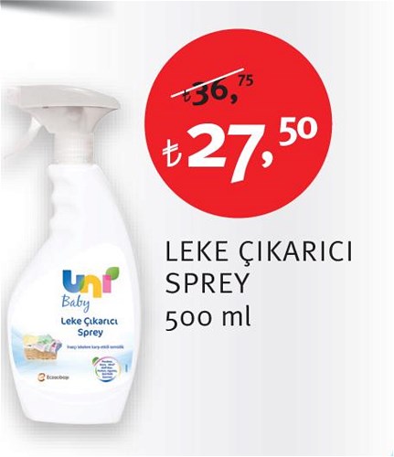 Uni Baby Leke Çıkarıcı Sprey 500 ml image