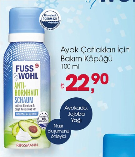 Fusswohl Ayak Çatlakları İçin Bakım Köpüğü 100 ml image