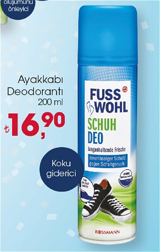 Fusswohl Ayakkabı Deodorantı 200 ml image