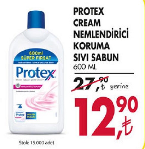 Protex Cream Nemlendirici Koruma Sıvı Sabun 600 Ml image