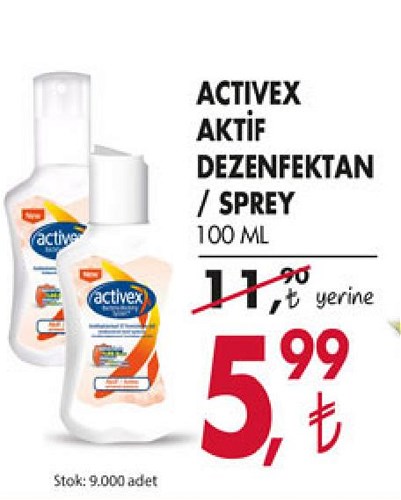 Activex Aktif Dezenfektan / Sprey 100 Ml image