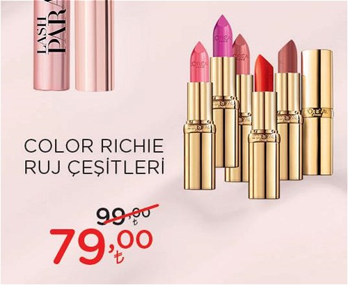 Loreal Paris Color Richie Ruj Çeşitleri image