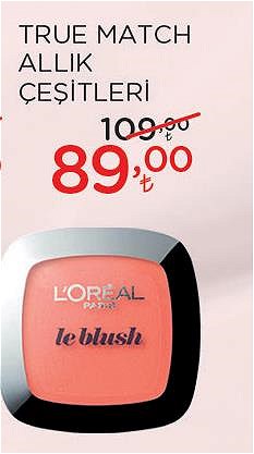 Loreal Paris True Match Allık Çeşitleri image