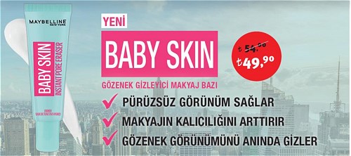 Maybelline Baby Skin Gözenek Gizleyici Makyaj Bazı image