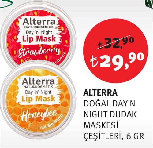 Alterra Doğal Day N Night Dudak Maskesi Çeşitleri 6 Gr image