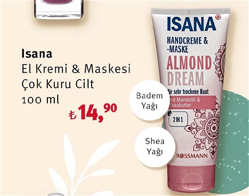 Isana El Kremi & Maskesi Çok Kuru Cilt 100 ml image