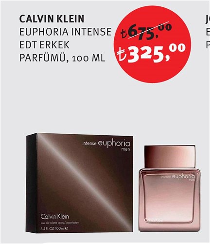 Calvin Klein Euphoria Intense Edt Erkek Parfümü 100 Ml image